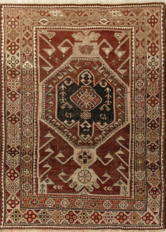Иранский ковёр из шерсти (04-17/145x105)