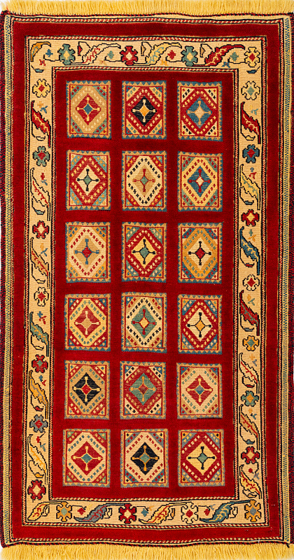 Иранский ковёр из шерсти (13-281/129x72)