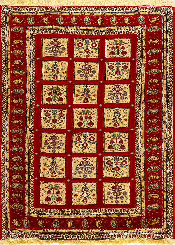 Иранский ковёр из шерсти (13-301/145х110)