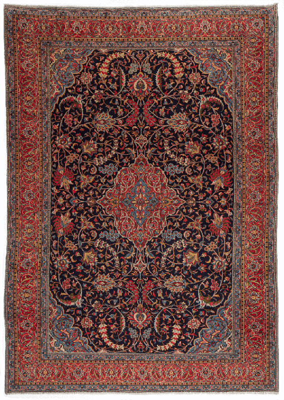 Иранский ковёр из шерсти (00-1176/348x245)