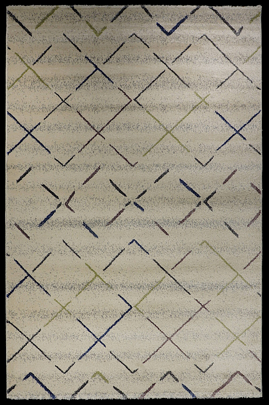 Турецкий ковёр из вискозы (W2512_T71_13/White-Green/) 