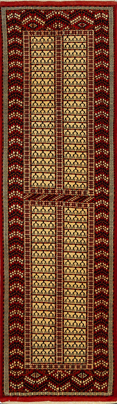 Иранский ковёр из шерсти (07-274/290x88)