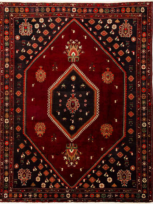 Иранский ковёр из шерсти (13-162/295x225)