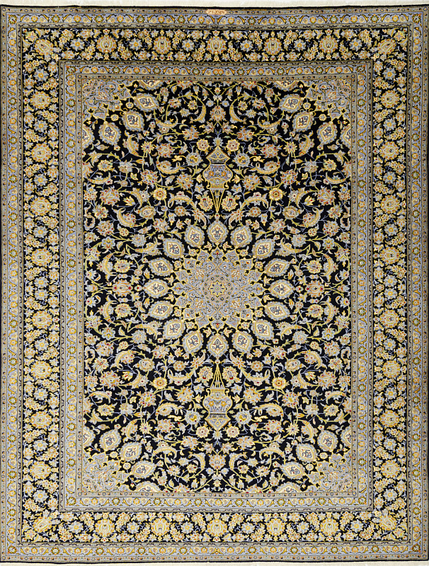 Иранский ковёр из шерсти (00-593/396x307) 
