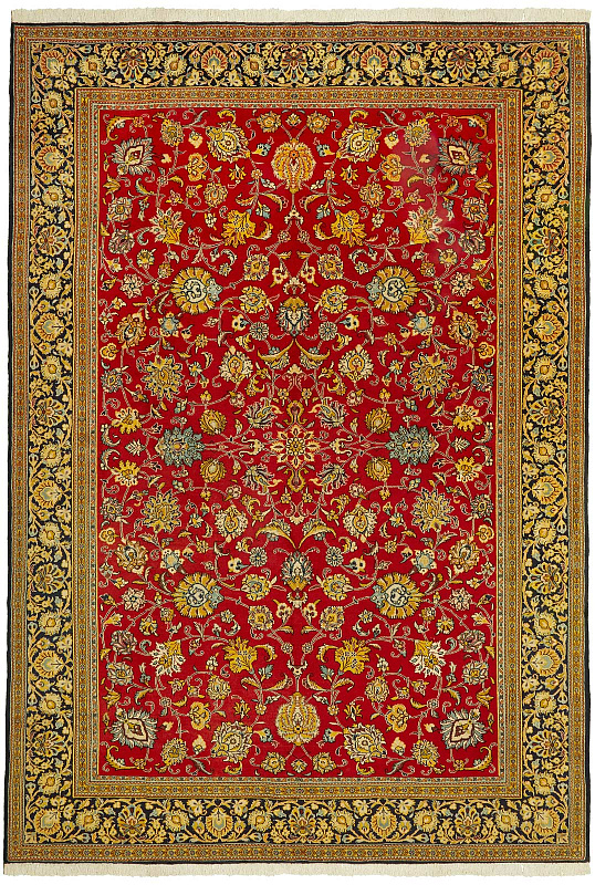 Иранский ковёр из шерсти (00-632/405x285)