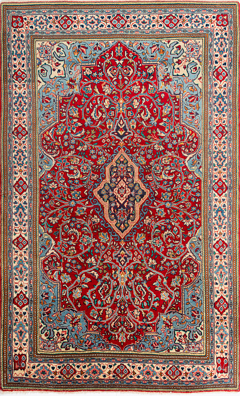 Иранский ковёр из шерсти (00-712/210x130)