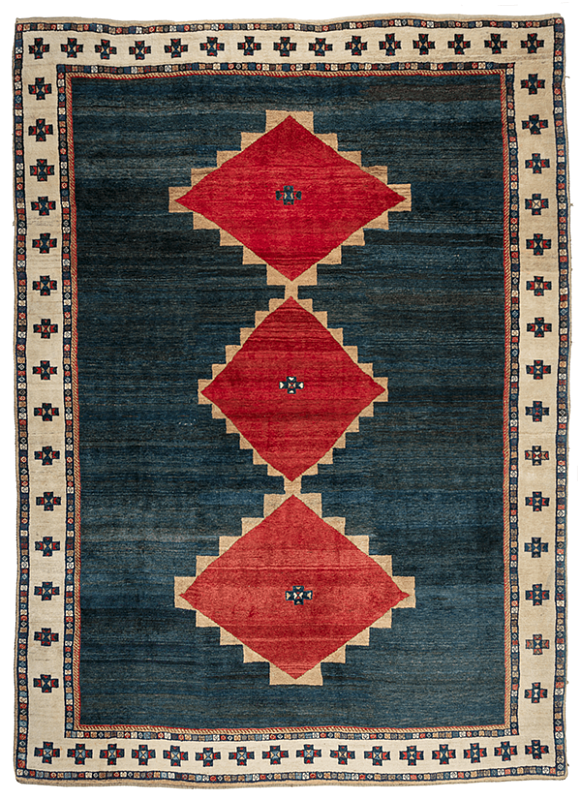 Иранский ковёр из шерсти (07-240/345x262)