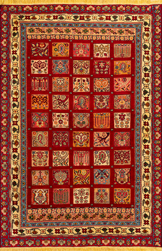 Иранский ковёр из шерсти (13-259/201x133)
