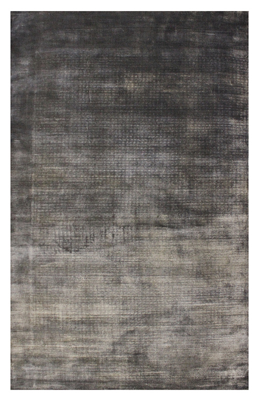 Индийский ковёр из арт-шёлка (VISCOSE/DK.GREY/200x150)