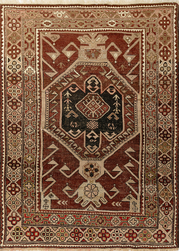 Иранский ковёр из шерсти (04-17/145x105)