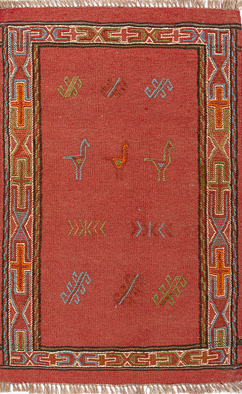 Иранский ковёр из шерсти  (17-01270052916/90x59)