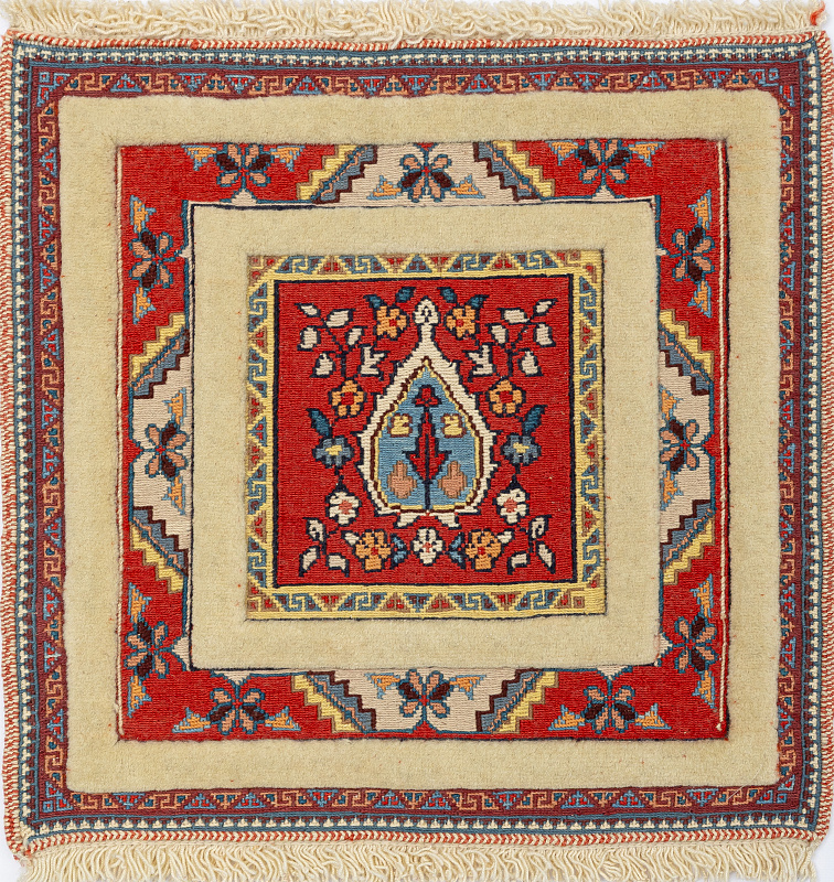 Иранский ковёр из шерсти (12-435/50x50)