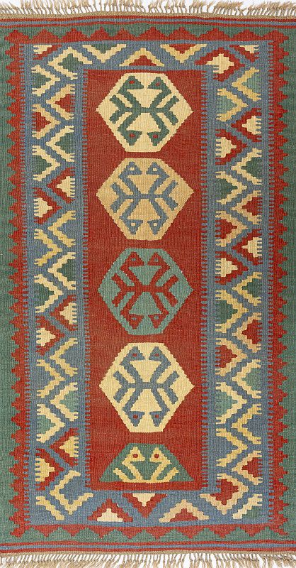Иранский ковёр из шерсти  (17-01271046716/143x79)