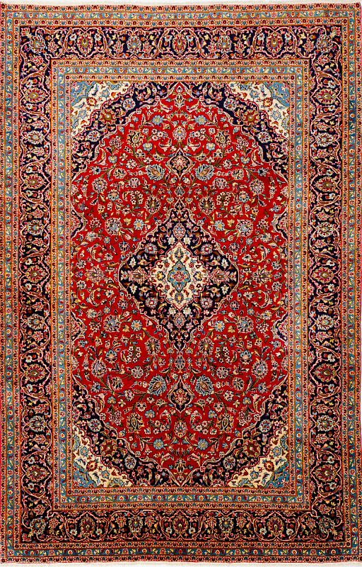 Иранский ковёр из шерсти (17-1304009516/368x240)