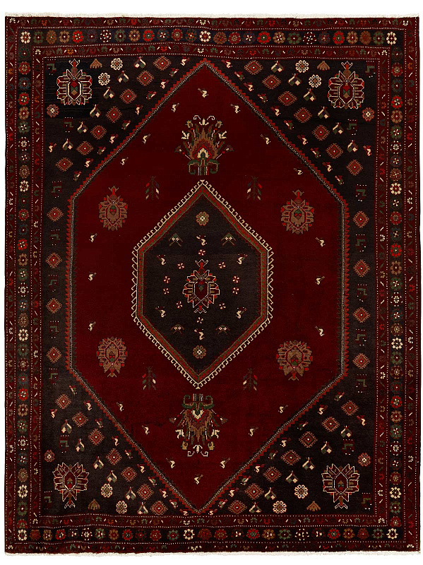Иранский ковёр из шерсти (13-162/295x225)