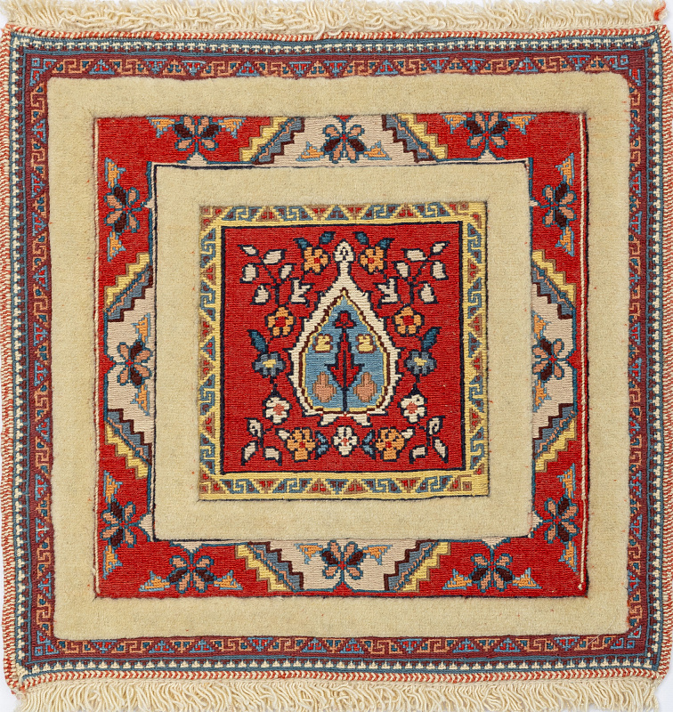 Иранский ковёр из шерсти (12-435/50x50)